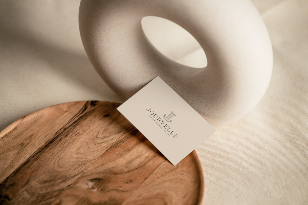 Picture of a contact card of Jourvelle Coaching and Resources for women in transition.