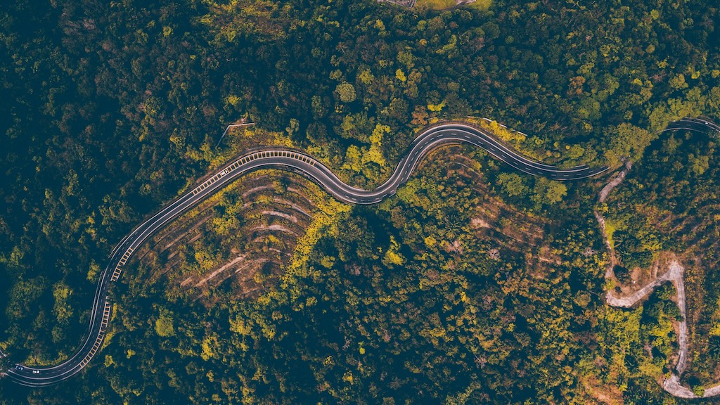 A winding road symbolizing the unique journey of each and everyone of us.